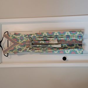 Vintage jack Marsee floral gown with shawl